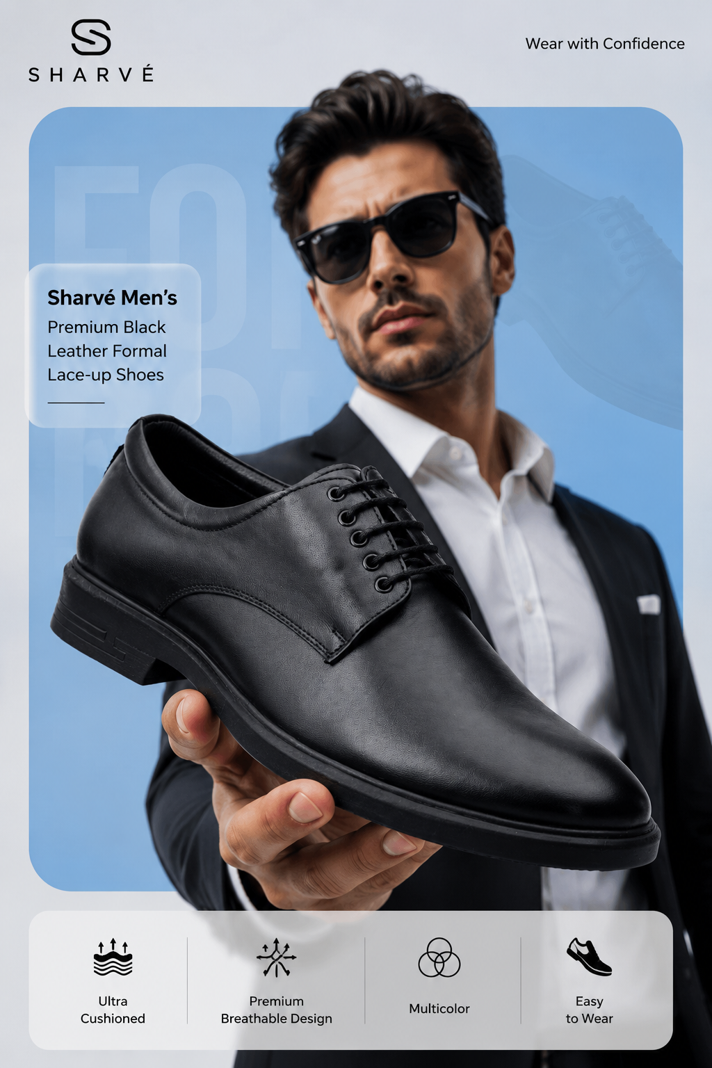 Executive Classic Leather Oxford Shoes